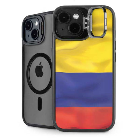 Colombia Flag iPhone 15 Kickstand Case